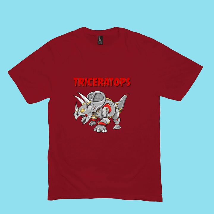 Men Robot Triceratops T-Shirt | Jurassic Studio