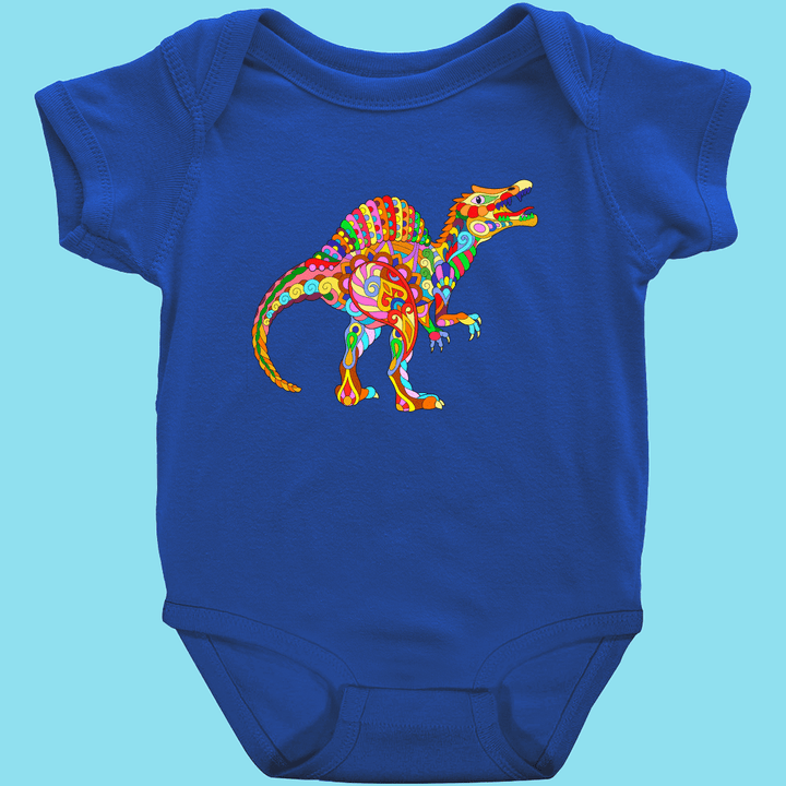 Toddler Spinosaurus Zentangle Onesie | Jurassic Studio