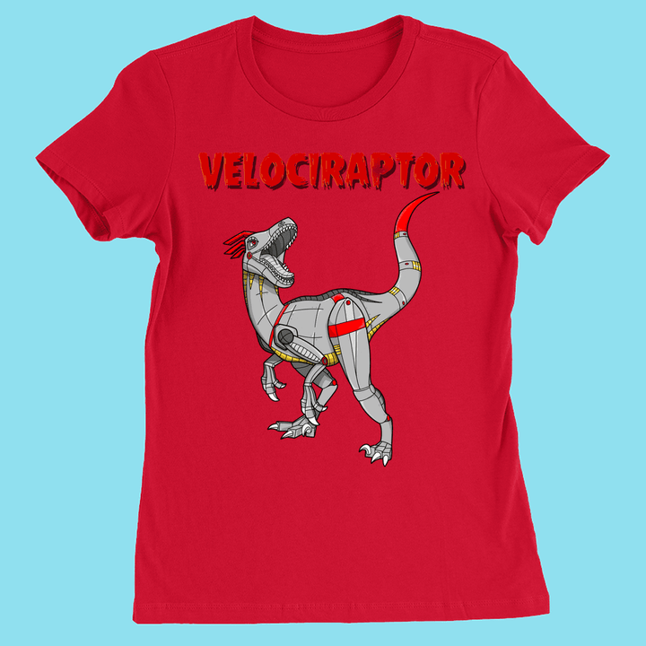 Women Robot Velociraptor T-Shirt | Jurassic Studio