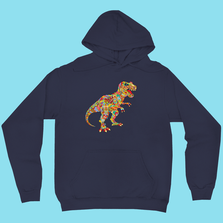 Men T-Rex Zentangle Hoodie | Jurassic Studio