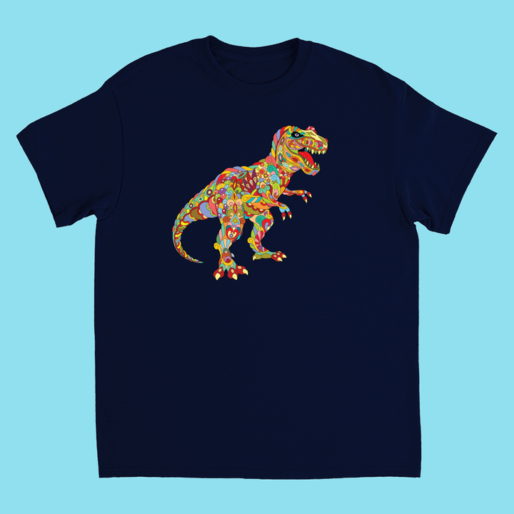 Kids T-Rex Zentangle T-Shirt | Jurassic Studio