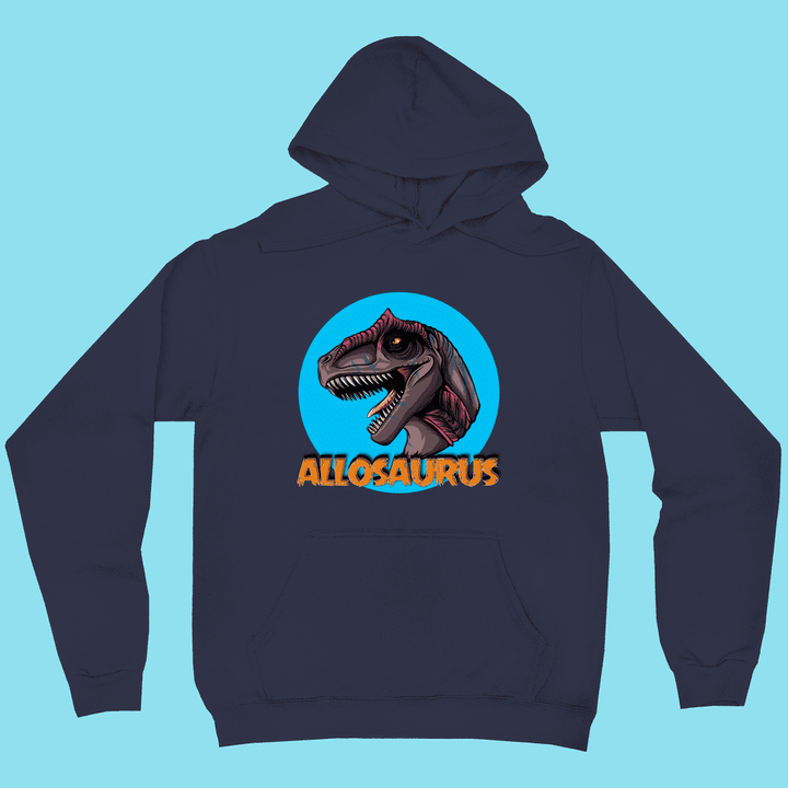 Men Allosaurus Head Hoodie | Jurassic Studio