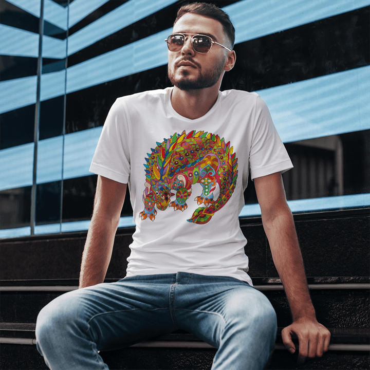 Men Ankylosaurus Zentangle T-Shirt | Jurassic Studio