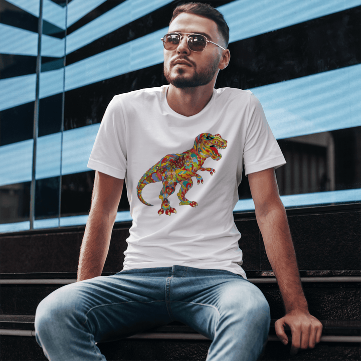 Men T-Rex Zentangle T-Shirt | Jurassic Studio
