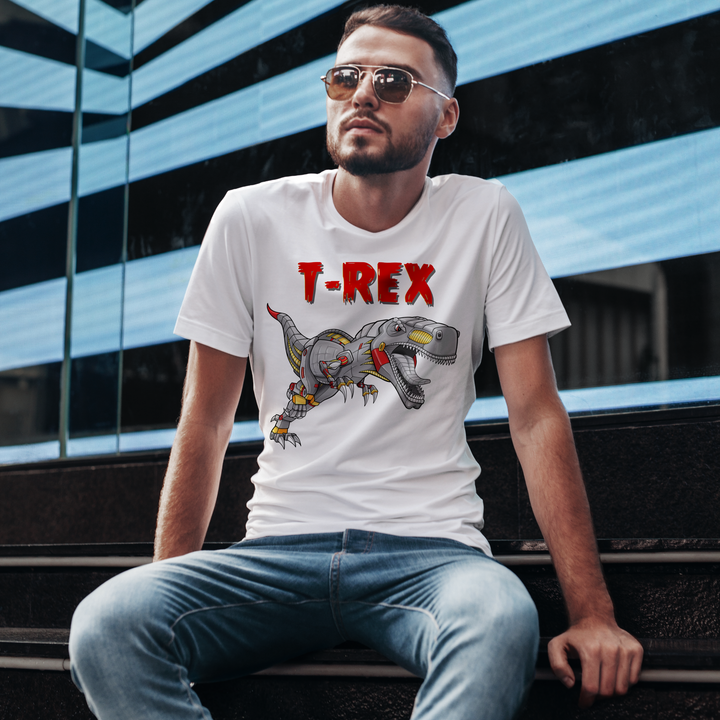 Men Robot T-Rex T-Shirt | Jurassic Studio