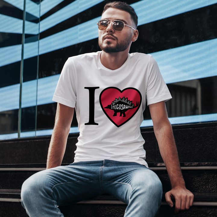 Men I Love Stegosaurus T-Shirt | Jurassic Studio