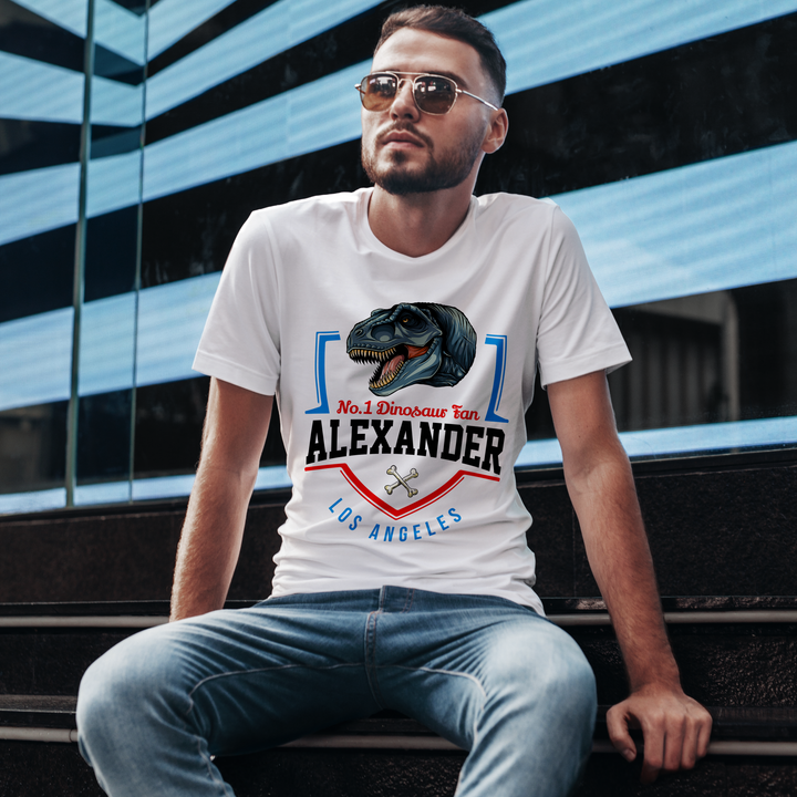 N.1 T-Rex Fan Custom Men T-Shirt | Jurassic Studio