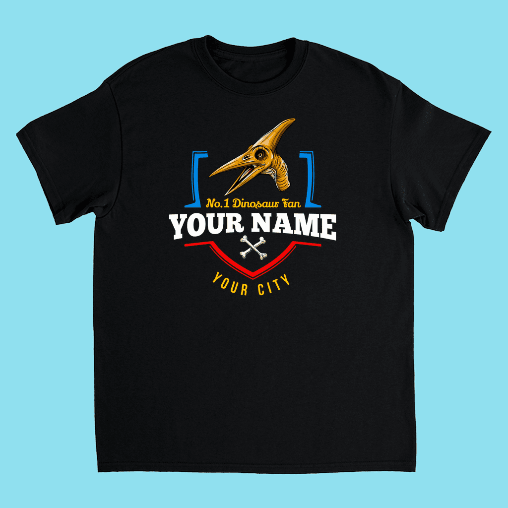 N.1 Pterodactyl Fan Custom Kids T-Shirt | Jurassic Studio