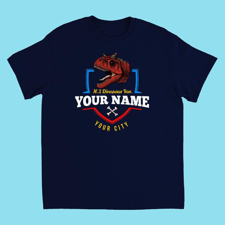 N.1 Carnotaurus Fan Custom Kids T-Shirt | Jurassic Studio