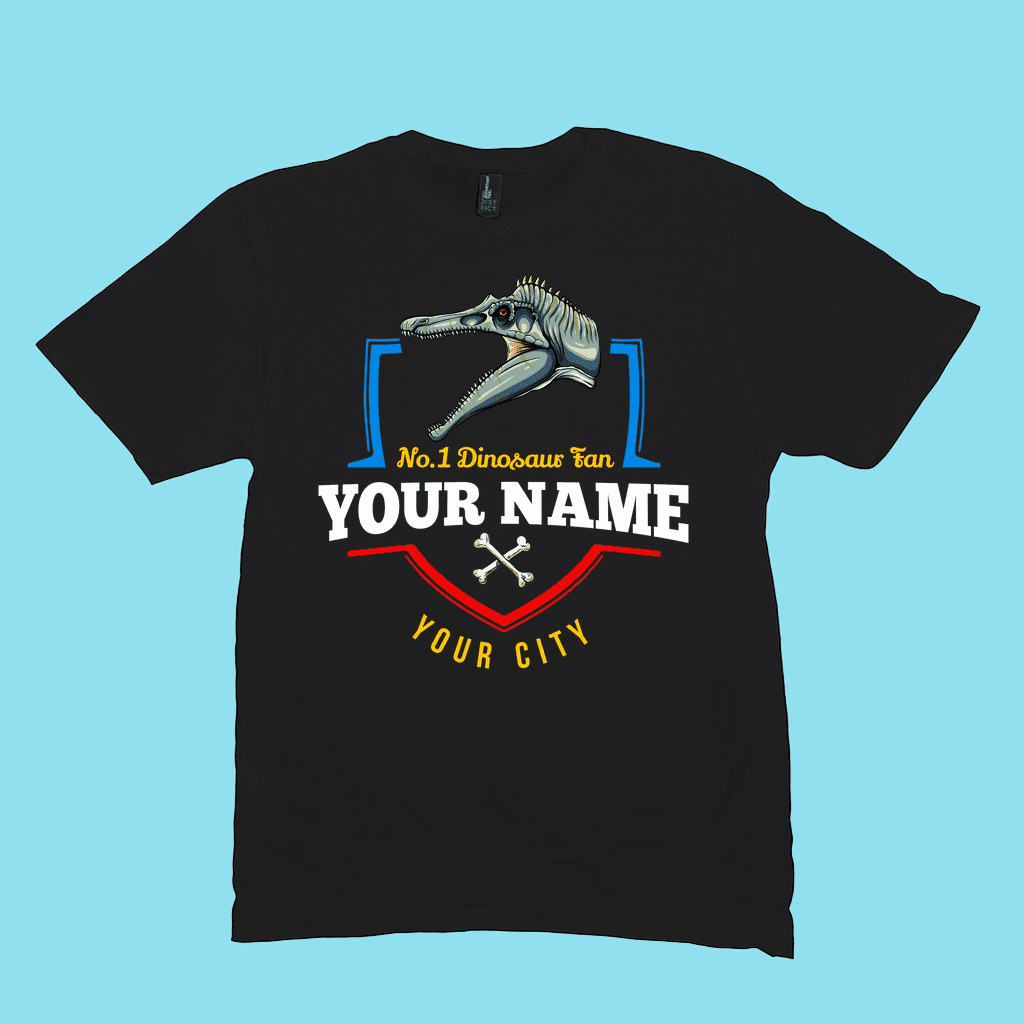 N.1 Spinosaurus Fan Custom Men T-Shirt | Jurassic Studio