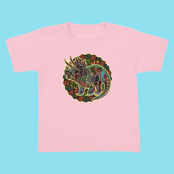 Toddler Triceratops Mandala T-Shirt | Jurassic Studio