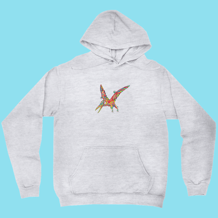 Men Pterodactyl Zentangle Hoodie | Jurassic Studio