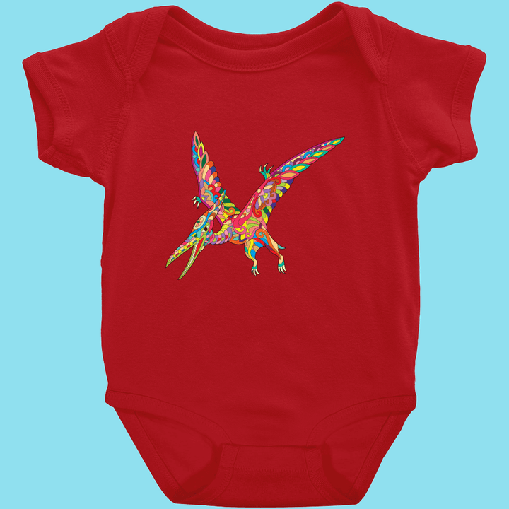 Toddler Pterodactyl Zentangle Onesie | Jurassic Studio