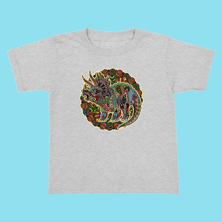 Toddler Triceratops Mandala T-Shirt | Jurassic Studio