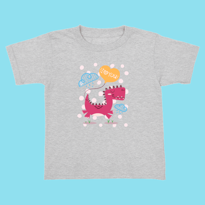 Toddler Baby Dino with Balloon T-Shirt | Jurassic Studio