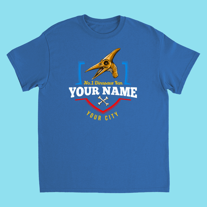 N.1 Pterodactyl Fan Custom Kids T-Shirt | Jurassic Studio