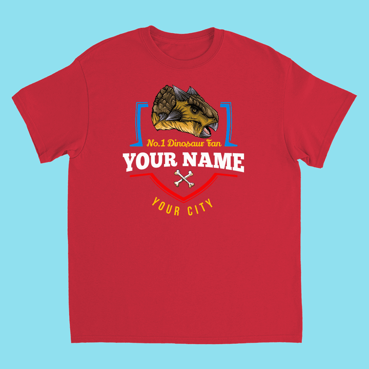 N.1 Ankylosaurus Fan Custom Kids T-Shirt | Jurassic Studio