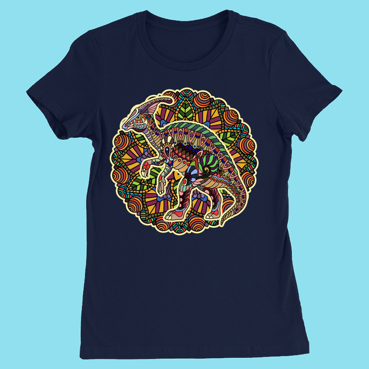 Women Hadrosaur Mandala T-Shirt | Jurassic Studio