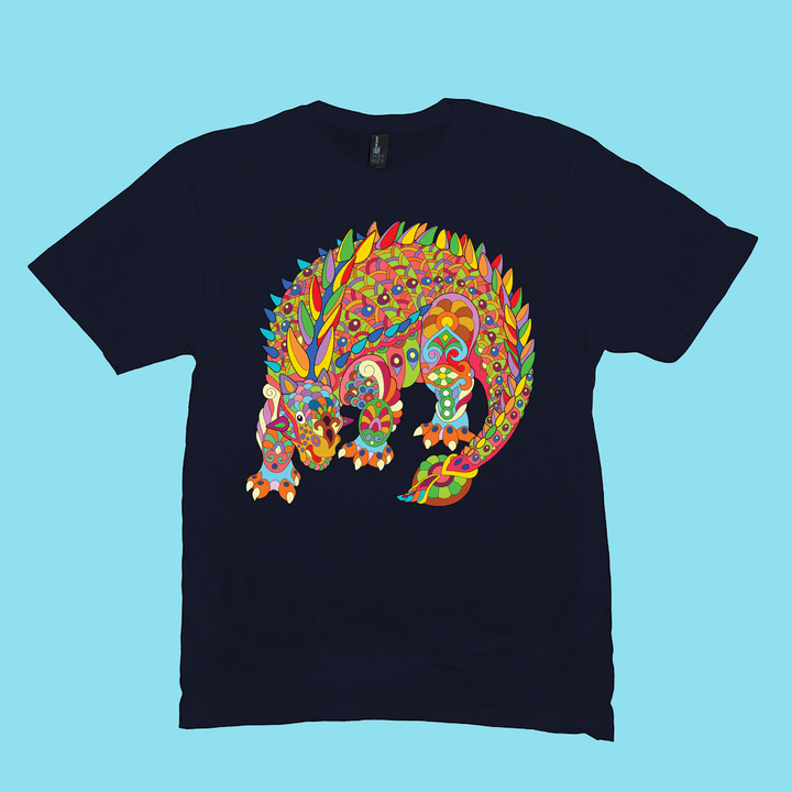 Men Ankylosaurus Zentangle T-Shirt | Jurassic Studio