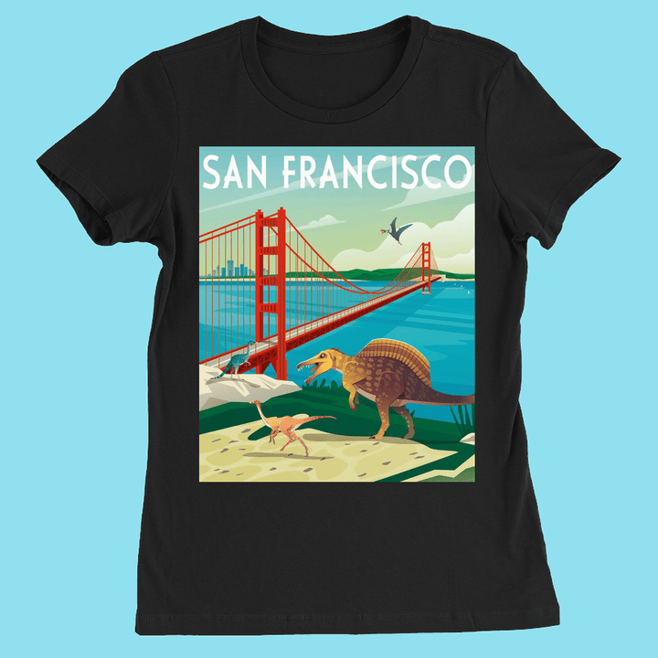 Women San Francisco T-Shirt | Jurassic Studio