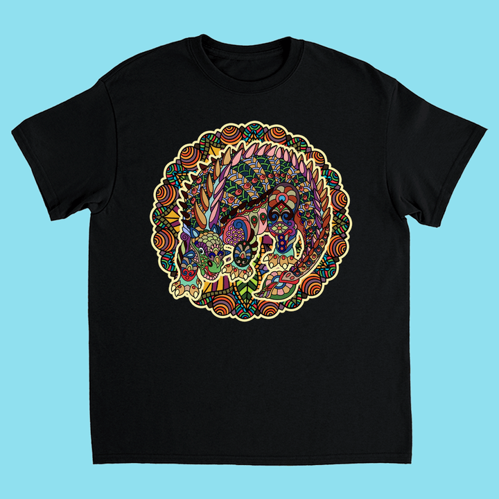 Kids Ankylosaurus Mandala T-Shirt | Jurassic Studio