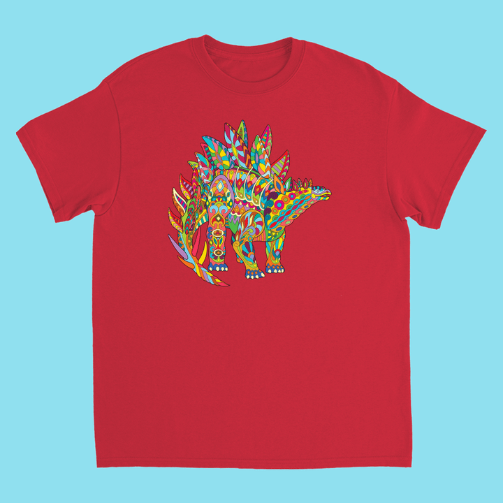 Kids Stegosaurus Zentangle T-Shirt | Jurassic Studio