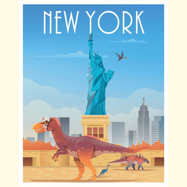 New York Poster | Jurassic Studio