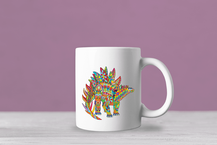 Stegosaurus Zentangle Mug | Jurassic Studio