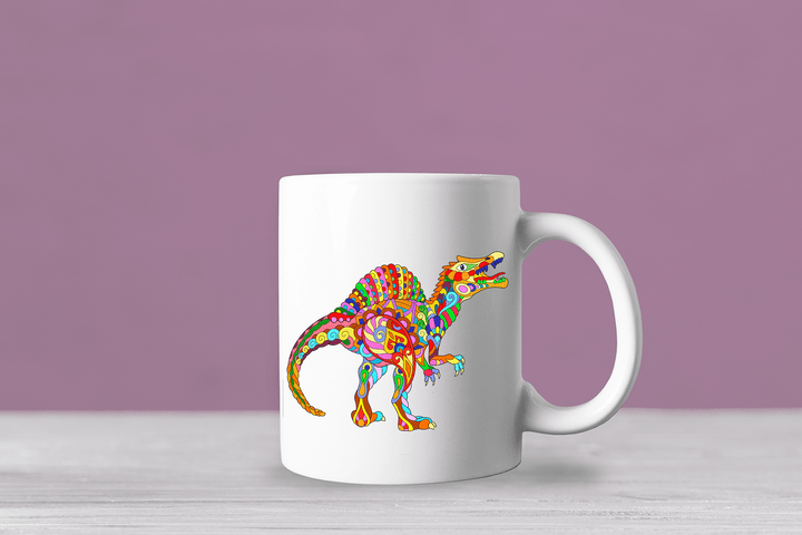 Spinosaurus Zentangle Mug | Jurassic Studio