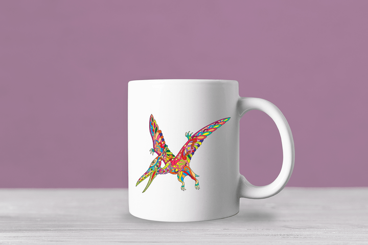 Pterodactyl Zentangle Mug | Jurassic Studio