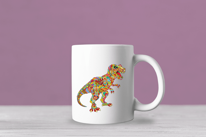 T-Rex Zentangle Mug | Jurassic Studio