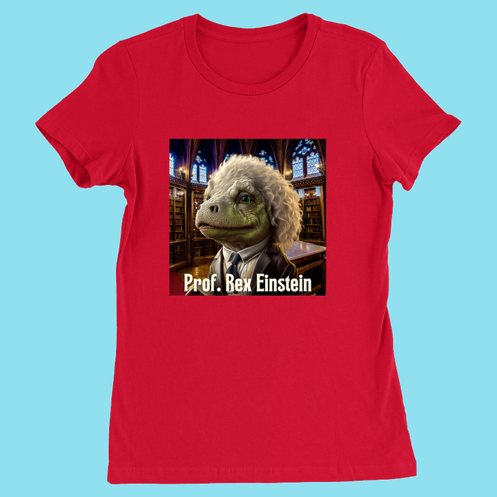Women Prof. Rex Einstein T-Shirt | Jurassic Studio