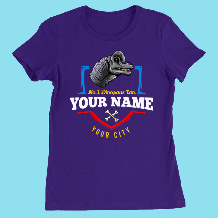 N.1 Brontosaurus Fan Custom Women T-Shirt | Jurassic Studio
