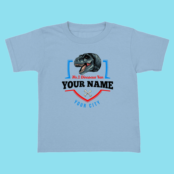 N.1 T-Rex Fan Custom Toddler T-Shirt | Jurassic Studio