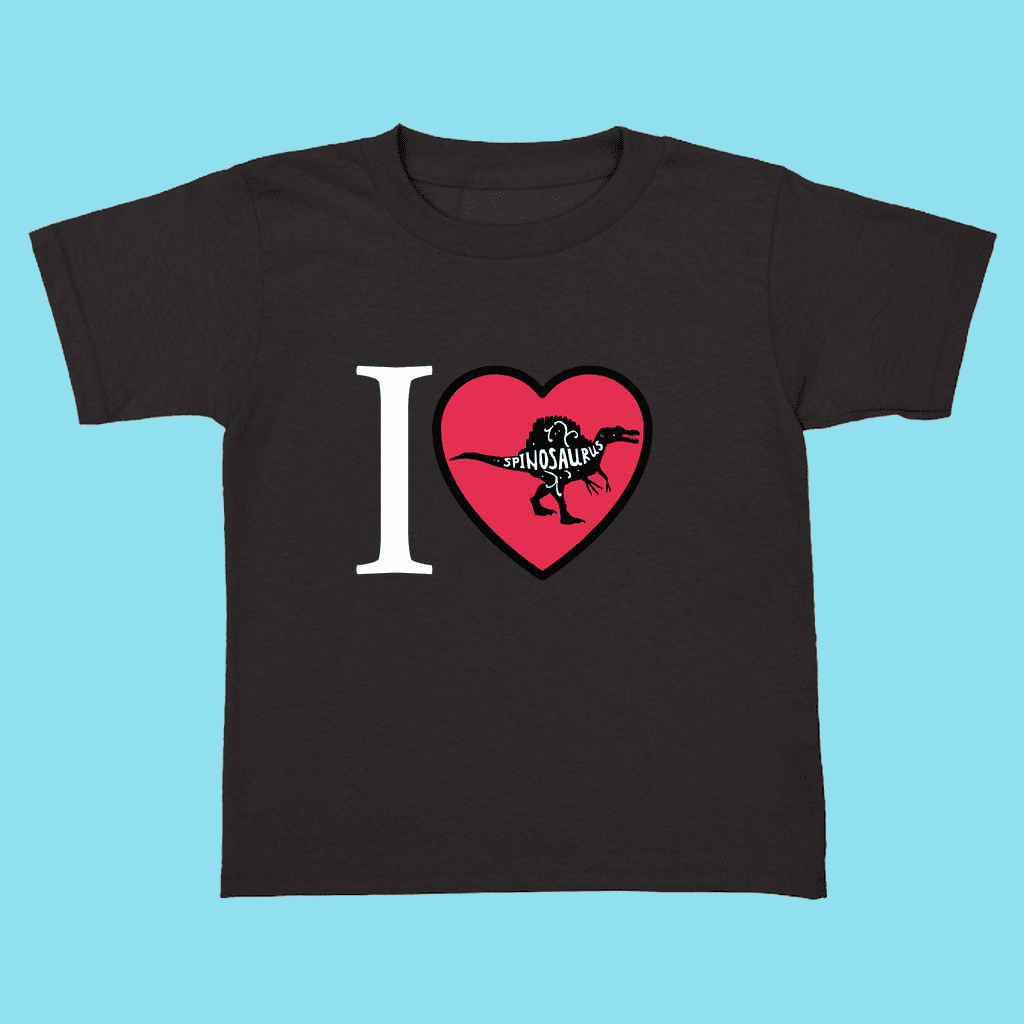 Toddler I Love Spinosaurus T-Shirt | Jurassic Studio