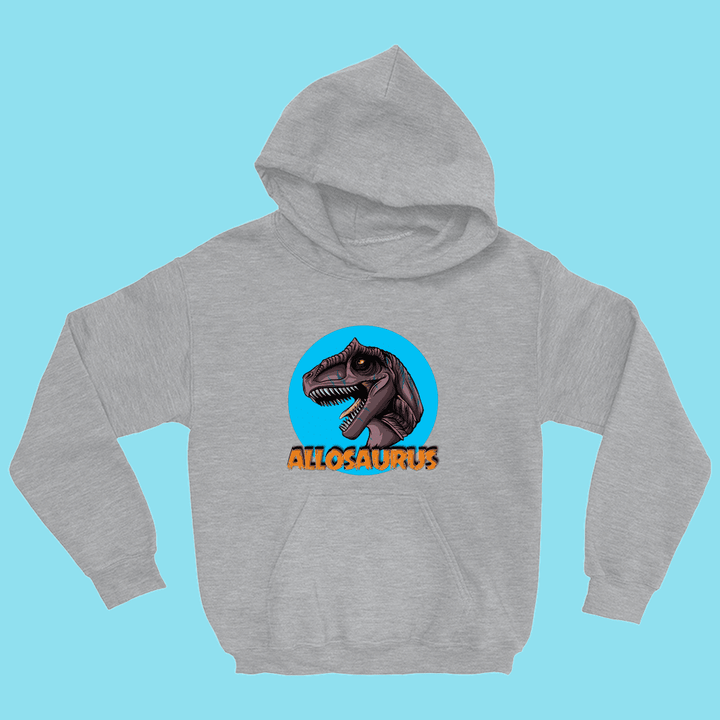 Kids Allosaurus Head Hoodie | Jurassic Studio