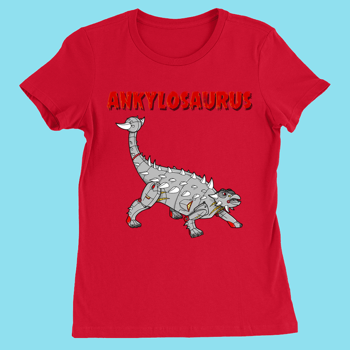 Women Robot Ankylosaurus T-Shirt | Jurassic Studio