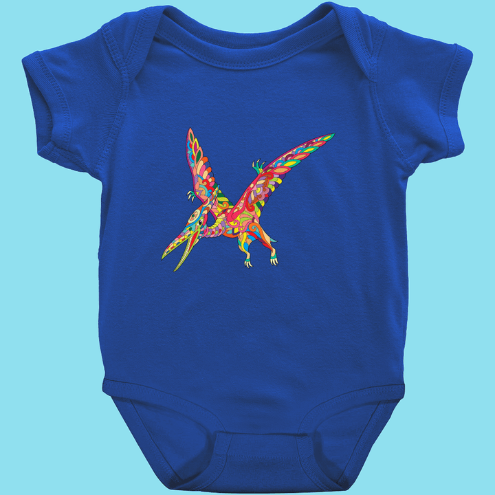 Toddler Pterodactyl Zentangle Onesie | Jurassic Studio