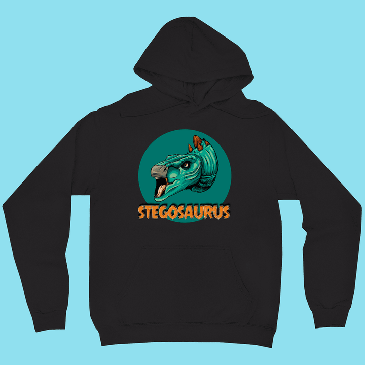Men Stegosaurus Head Hoodie | Jurassic Studio