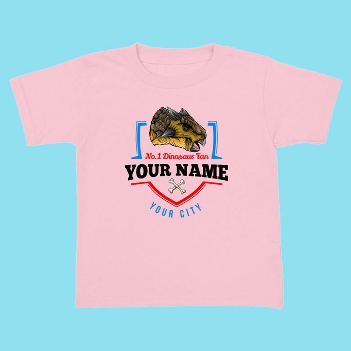 N.1 Ankylosaurus Fan Custom Toddler T-Shirt | Jurassic Studio