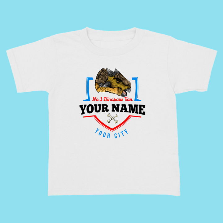 N.1 Ankylosaurus Fan Custom Toddler T-Shirt | Jurassic Studio