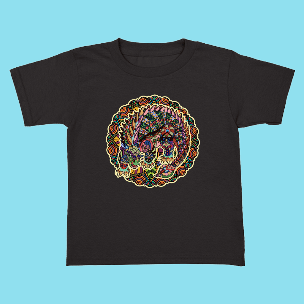 Toddler Ankylosaurus Mandala T-Shirt | Jurassic Studio