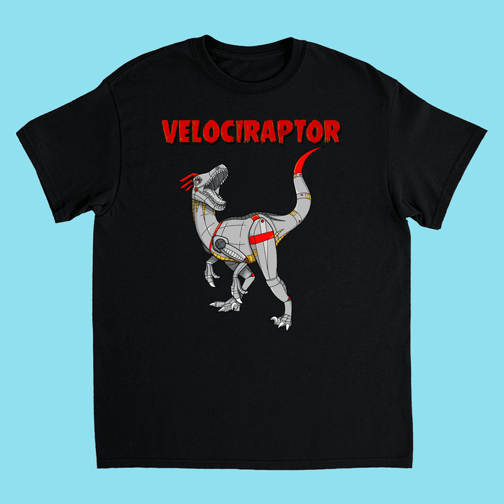 Kids Robot Velociraptor T-Shirt | Jurassic Studio