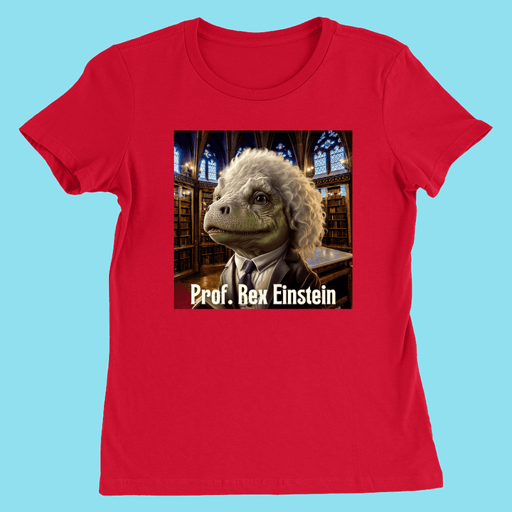 Women Prof. Rex Einstein T-Shirt | Jurassic Studio