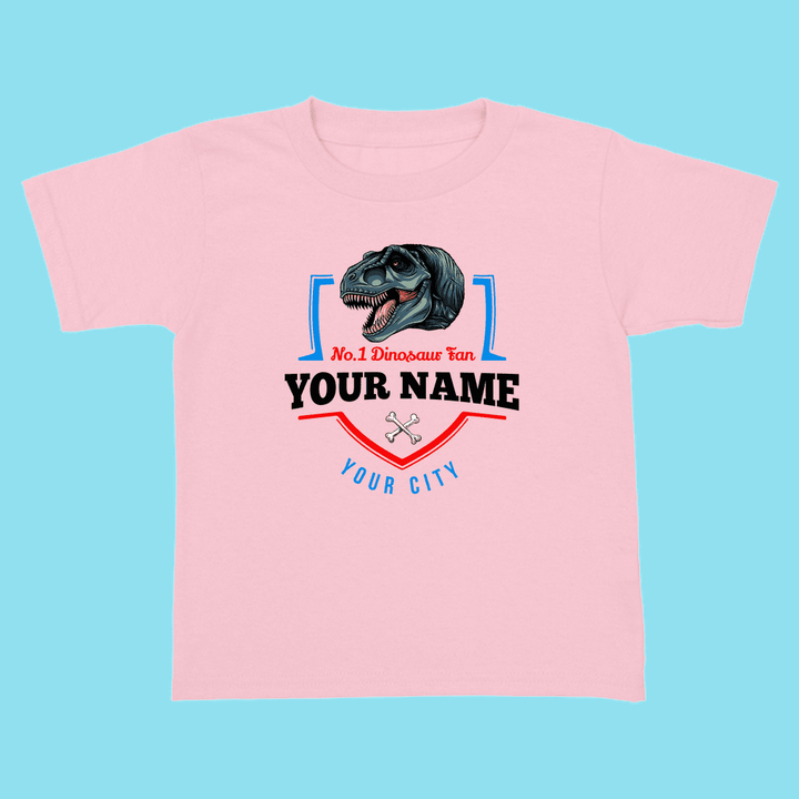 N.1 T-Rex Fan Custom Toddler T-Shirt | Jurassic Studio