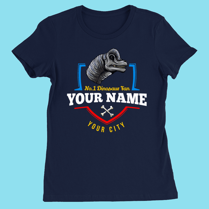 N.1 Brontosaurus Fan Custom Women T-Shirt | Jurassic Studio
