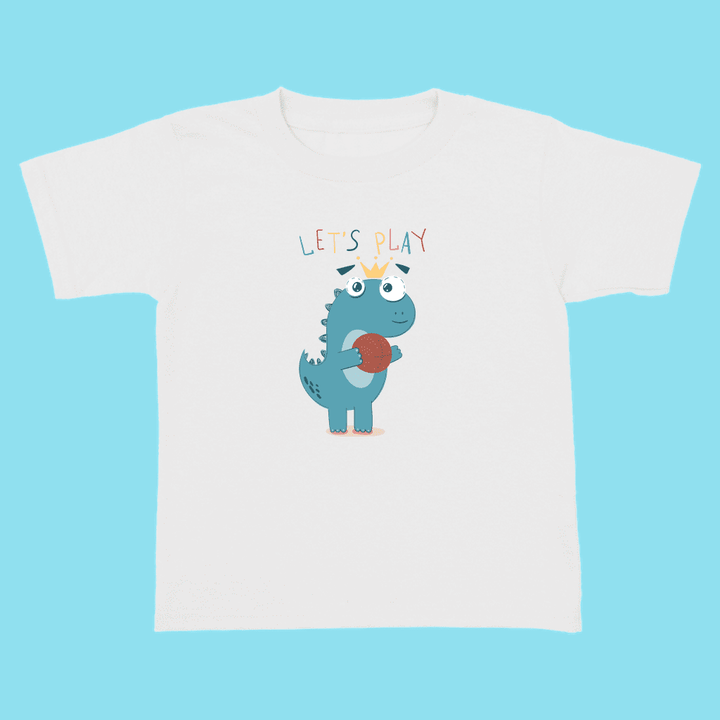 Toddler Baby Dino Basketball T-Shirt | Jurassic Studio