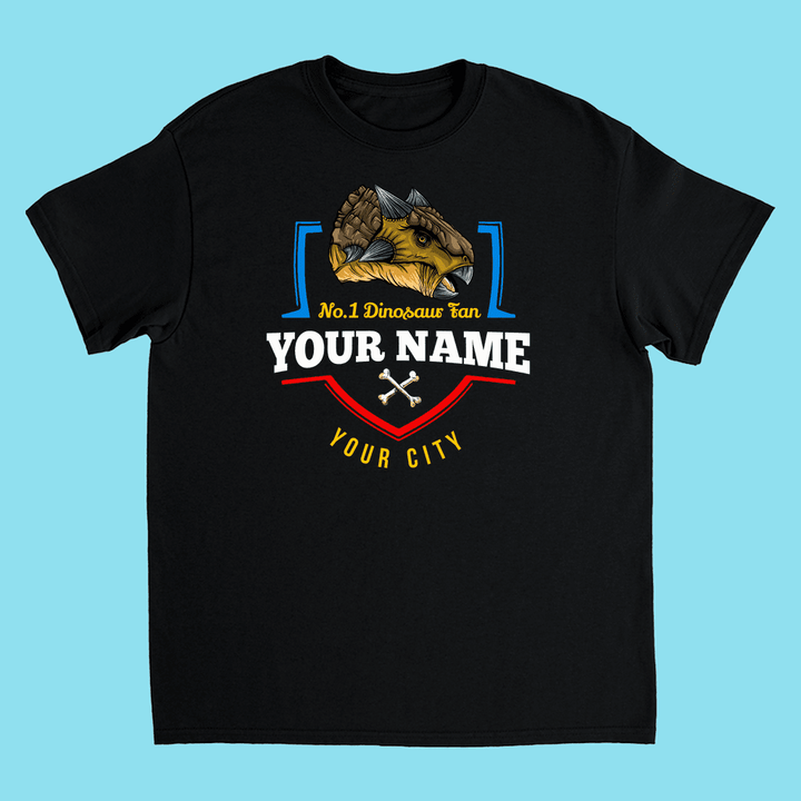 N.1 Ankylosaurus Fan Custom Kids T-Shirt | Jurassic Studio