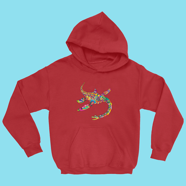 Kids Plesiosaurus Zentangle Hoodie | Jurassic Studio