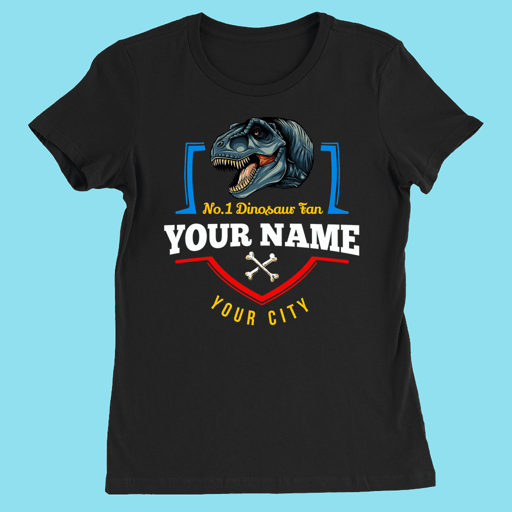 N.1 T-Rex Fan Custom Women T-Shirt | Jurassic Studio